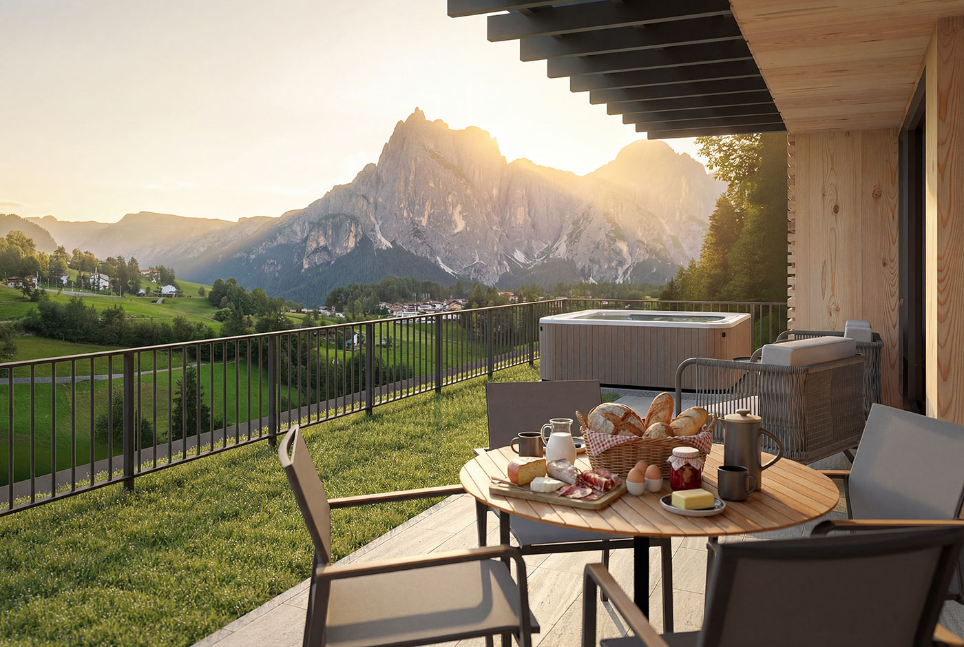 Fruehstueck Lodge Schlern